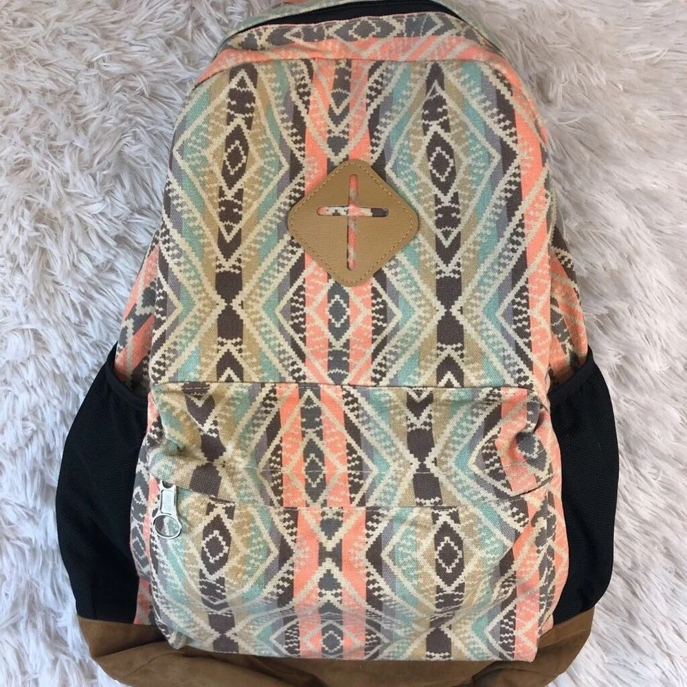 Girls Backpack Pink‎ Green Black Southwest Computer Pocket Lined Zip School Bag